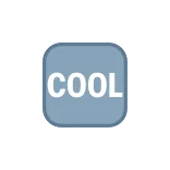🆒 COOL cool, text, positive, blue telegram sticker