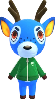 🦌 Beau Animal Crossing animal crossing, videospiel, hirsch, cartoon, süß telegram sticker