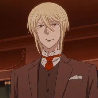 ☕️ Professor James Moriarty Moriarty the Patriot anime, moriarty, james moriarty, moriarty the patriot, character, blond hair telegram sticker