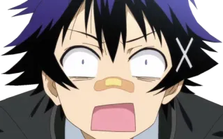 😧 Anime, Manga, geschockt, überrascht, Pflaster, Gesicht whatsapp sticker