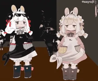 👯‍♀ @xxyufji Anime, Dibujos animados, Kawaii, Lindo, Conejo, Animación whatsapp sticker