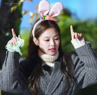 🦋 Jennie kpop, idol, bunny, girl, blackpink telegram sticker
