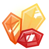 💎 gemme, joyau, cristal, pierre précieuse, brillant, or, rouge whatsapp sticker