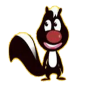 🍓 скунс, мультфильм, животное, млекопитающее telegram sticker