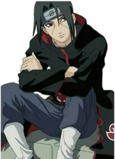 😕 Itachi Uchiha Naruto 动漫, 宇智波, 鼬, 火影忍者, 漫画 telegram sticker