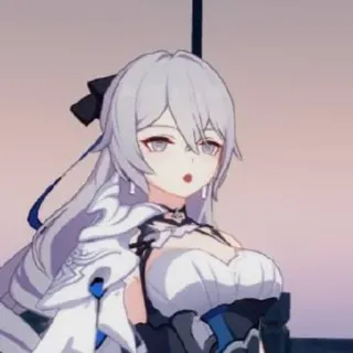😯 Fille anime, Cheveux blancs, Femme, Dessin animé, Anime telegram sticker