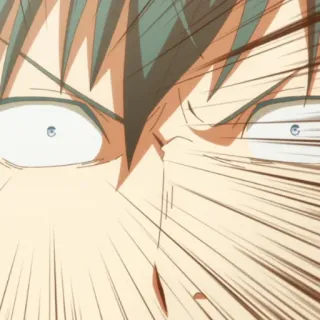 😡 anime, manga, expression, surprise, shock, face telegram sticker