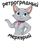 😬 猫, 女权主义者, 性别符号 telegram sticker