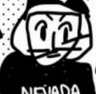 👁 NEVADA 네바다, 주, 만화, 그림 whatsapp sticker