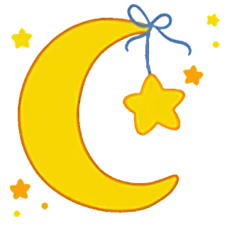 😊 月, 星, 夜, 空, 夢, 睡眠, 天体, 赤ちゃん whatsapp sticker