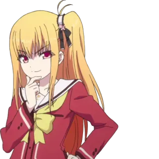 😏 Nao Tomori Charlotte anime, ragazza, capelli biondi, Nao Tomori, Charlotte whatsapp sticker