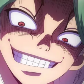 🧪 anime, manga, evil, villain, grin telegram sticker