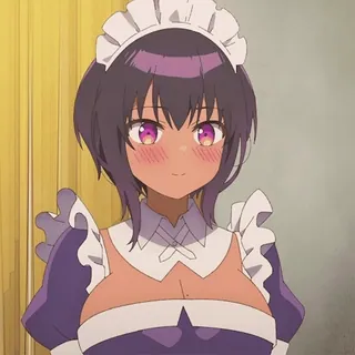 🙏 anime, maid, cute, girl, cartoon telegram sticker