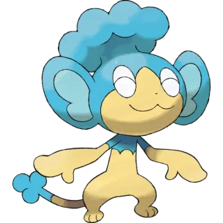 🐉 Panpour pokemon, panpour, monkey, water type, anime, video game telegram sticker