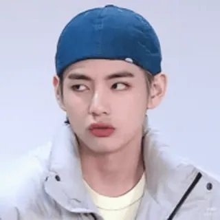 💜 V วี, BTS, เคป็อป, นักร้อง, ภาพเหมือน telegram sticker