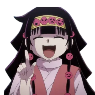 😂 Alluka Zoldyck Hunter x Hunter anime, manga, character, girl, hunter x hunter, alluka, zoldyck telegram sticker