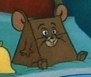 🙂 Jerry Tom and Jerry cartoon, animal, mouse, funny, cute telegram sticker