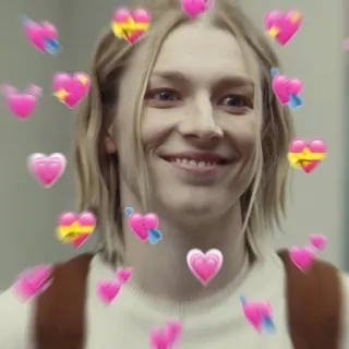 💉 Jules Vaughn Euphoria euphoria, jules vaughn, hunter schafer, hbo, character, tv show, hearts telegram sticker