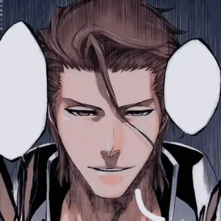 😁 Aizen Sosuke Bleach 아이젠 소스케, 블리치, 애니, 만화, 캐릭터, 악당 telegram sticker