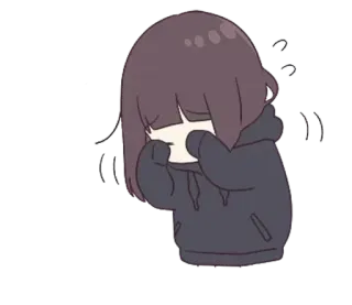 🥺 Аниме, Мультфильм, Грустный, Плач, Эмоции, Цифровое искусство telegram sticker