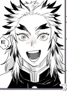 🌟 Kyojuro Rengoku Demon Slayer は anime, manga, rengoku, demon slayer telegram sticker