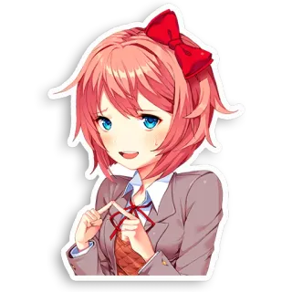 DDLC Sayori telegram stickers