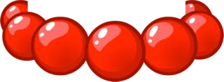 ✨ red, beads, balls, glossy, ornament, decorative telegram sticker