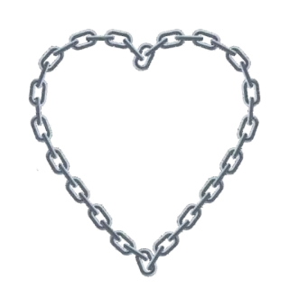 ⛓️ coeur, chaîne, métal, amour, saint-valentin, symbole whatsapp sticker