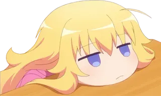 💤 anime, desenho animado, sonolento, entediado, fofo, chibi, descansando, personagem telegram sticker