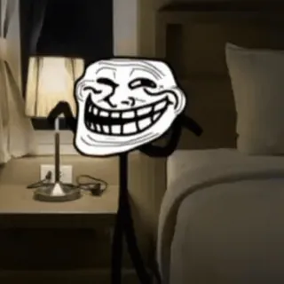 ⬛️ Troll, Meme, Lustig, Internet telegram sticker