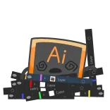 🤢 Ai Software, Adobe Illustrator, Ontwerp, Computer, Applicatie telegram sticker