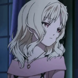 🗝 Yui Komori Diabolik Lovers Anime, Fille, Blonde, Mignon, Kawaii, Yui Komori, Diabolik Lovers whatsapp sticker