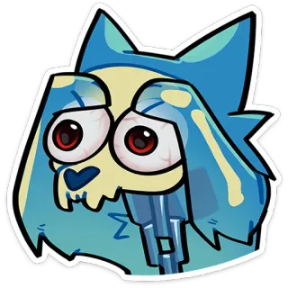 😳 Hoạt hình, Động vật, Bộ xương, Sinh vật, Quái vật, Nhân vật telegram sticker