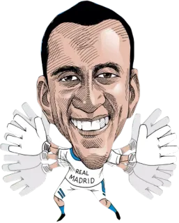 👐 real madrid, football, sport, gardien de but, joueur whatsapp sticker