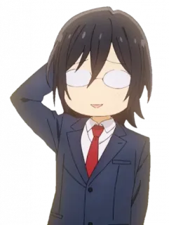 ☺️ Anime, Mangá, Óculos, Menino, Personagem telegram sticker
