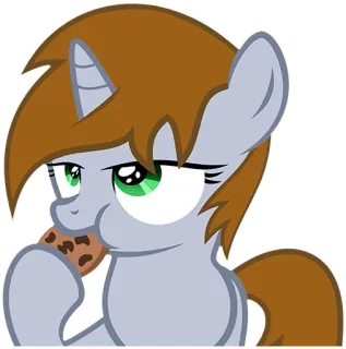 🍪 Pônei, Desenho animado, Biscoito, Animal, Fofo, Comida telegram sticker