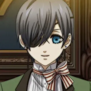 🗝 Ciel Phantomhive Black Butler Anime, Manga, Ciel Phantomhive, Black Butler whatsapp sticker