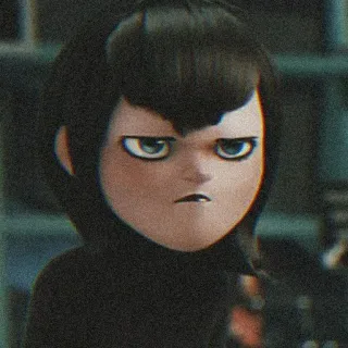 🧃 Mavis Dracula Hotel Transylvania Mavis, Hotel Transylvania, cartoon, vampire, angry, expression whatsapp sticker