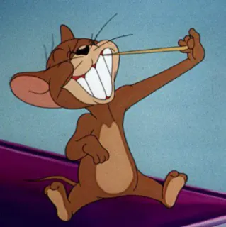 😾 Jerry Tom and Jerry мультфильм, мышь, смешной, персонаж, анимация telegram sticker