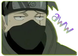 🥷 Kakashi Naruto anime, kakashi, naruto, ninja, sticker telegram sticker