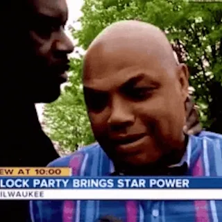 👬 Charles Barkley Block Party Brings Star Power pallacanestro, sport, tv, notizie, ritratto telegram sticker