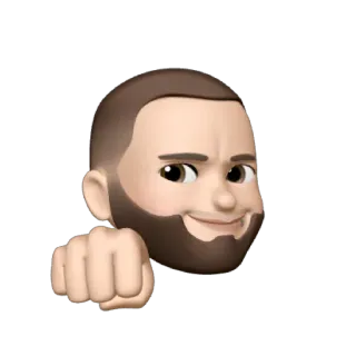 👊 Memoji, Avatar, Desenho animado, Soquinho, Personagem, Amigável whatsapp sticker