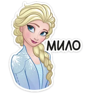 ☺️ Elsa Frozen МИЛО Elsa, Frozen, Disney, Dibujos animados, Niña, Princesa, Lindo, Nieve telegram sticker