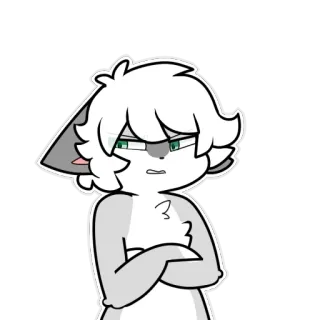 😠 Furry, Personagem, Desenho animado, Arte digital telegram sticker