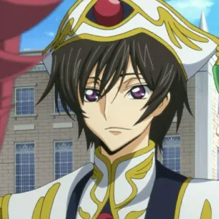 📎 Lelouch Lamperouge Code Geass Anime, Personagem, Lelouch, Code Geass, Personagem de anime telegram sticker