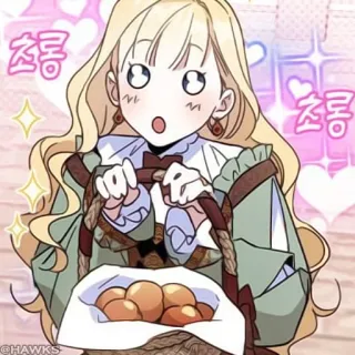 🖤 초롱 mignon, animé, fille, chibi, fanart telegram sticker