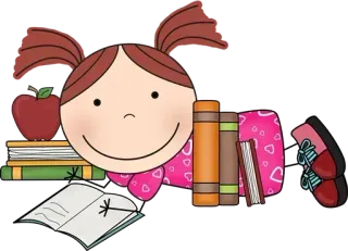 Ⓜ️ bücher, bildung, kind, schule, lernen whatsapp sticker