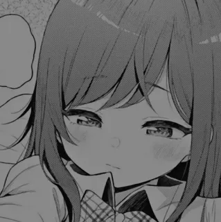 📓 Anime, Manga, Mädchen, Süß, Porträt, Illustration telegram sticker