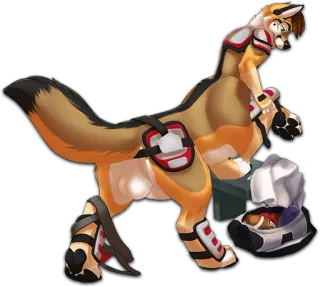 🏈 Furry, Anthropomorph, Cartoon, Fuchs, Tier, Charakter, Kunst telegram sticker