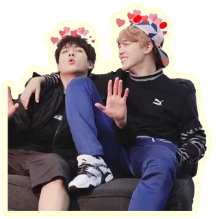 😇 amitié, amour, célébrité, jeunesse, coeurs, kpop telegram sticker